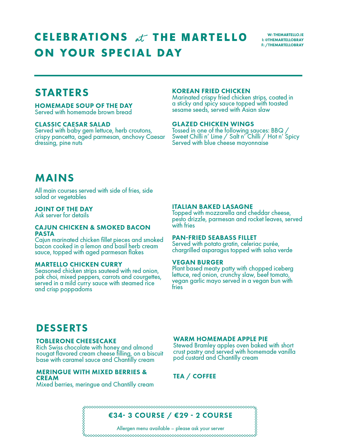 communion confirmation menu 05 05 2026