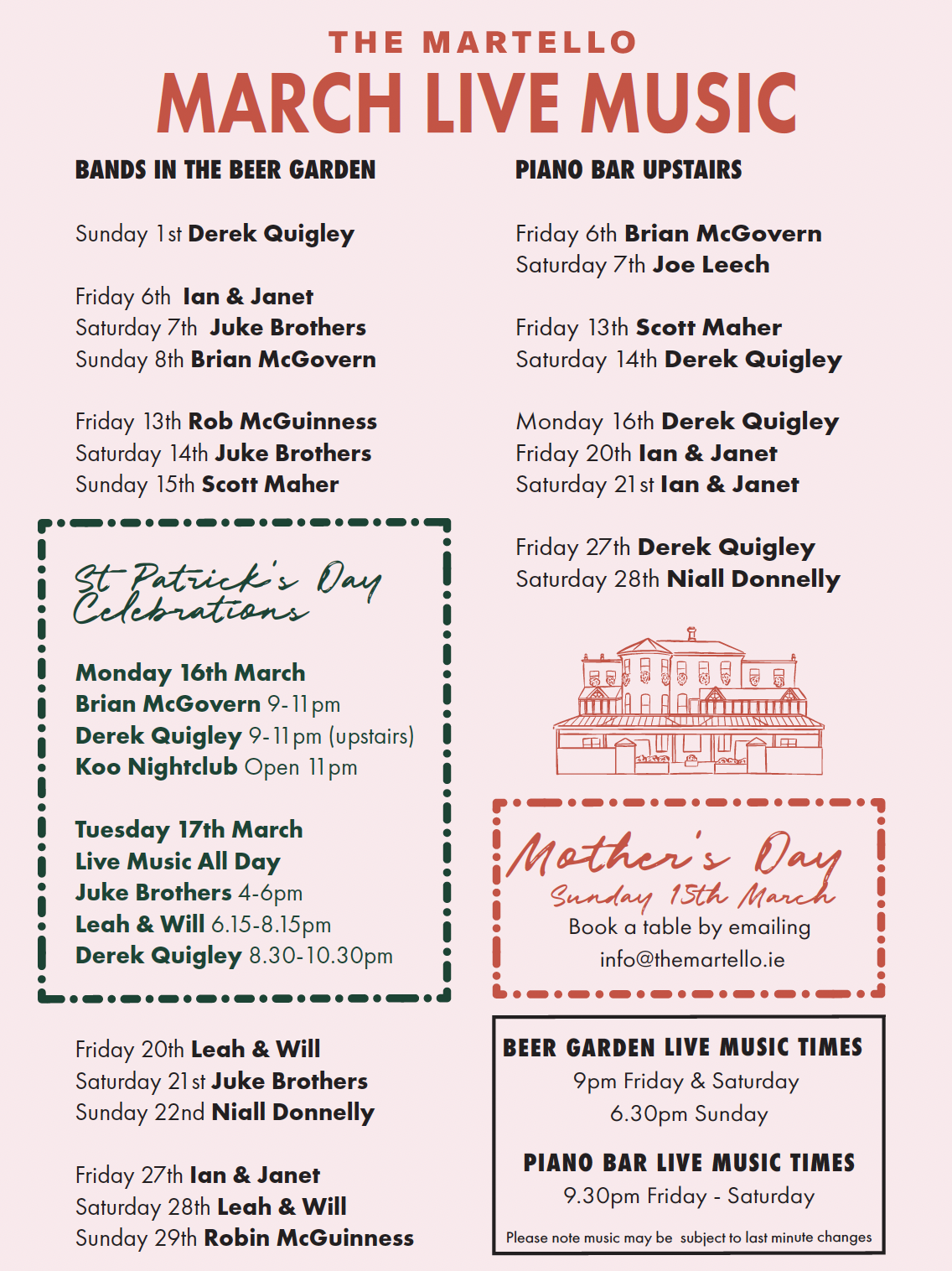 march 2026 music poster