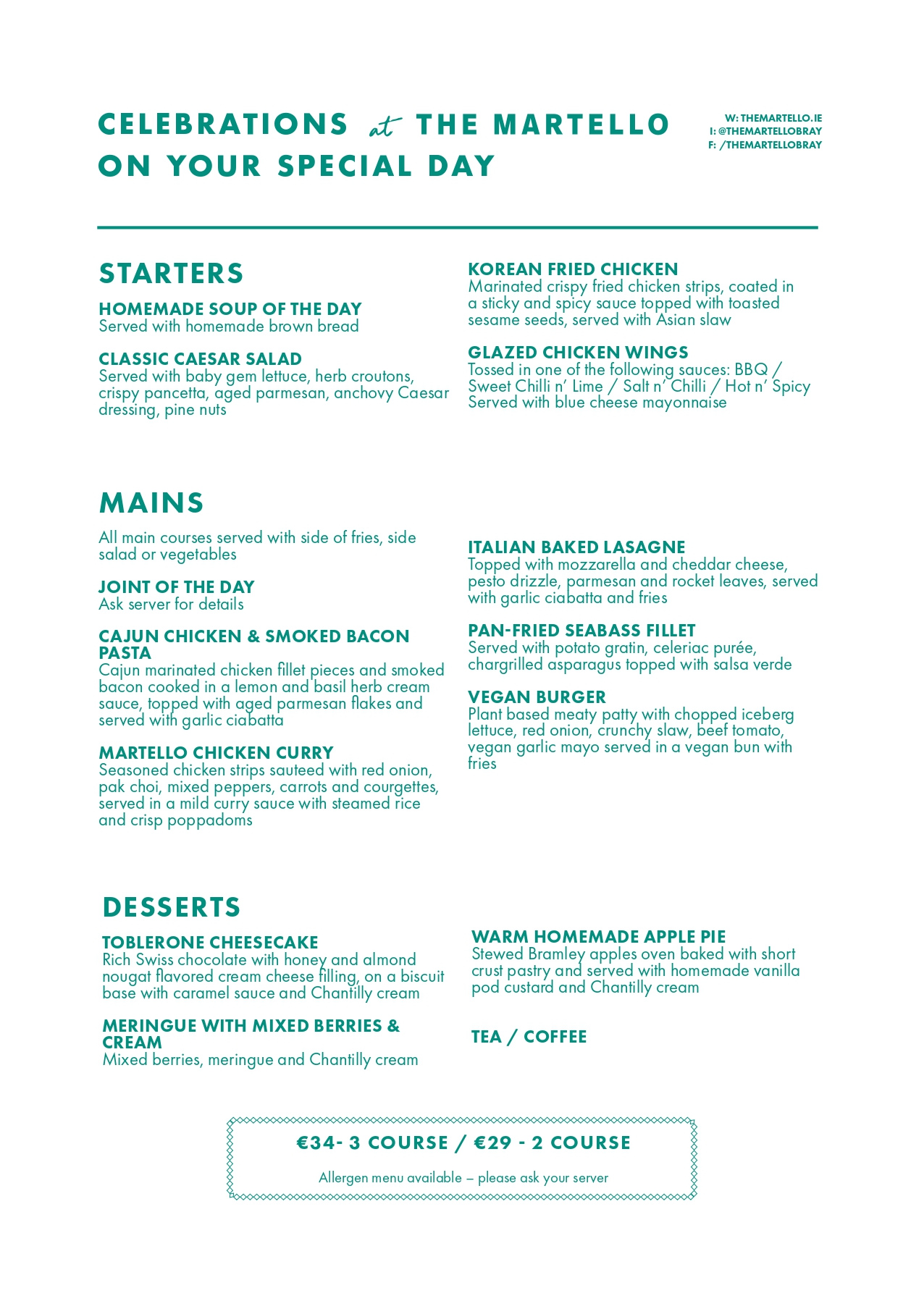 martello communion confirmation menu 05 05 2026 page 0001